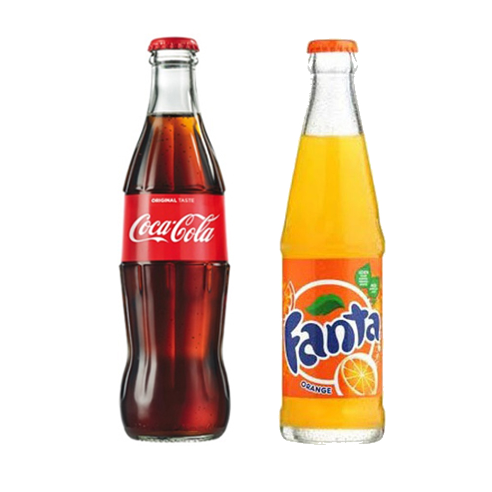 Coca-Cola e Fanta · vetro 33 cl