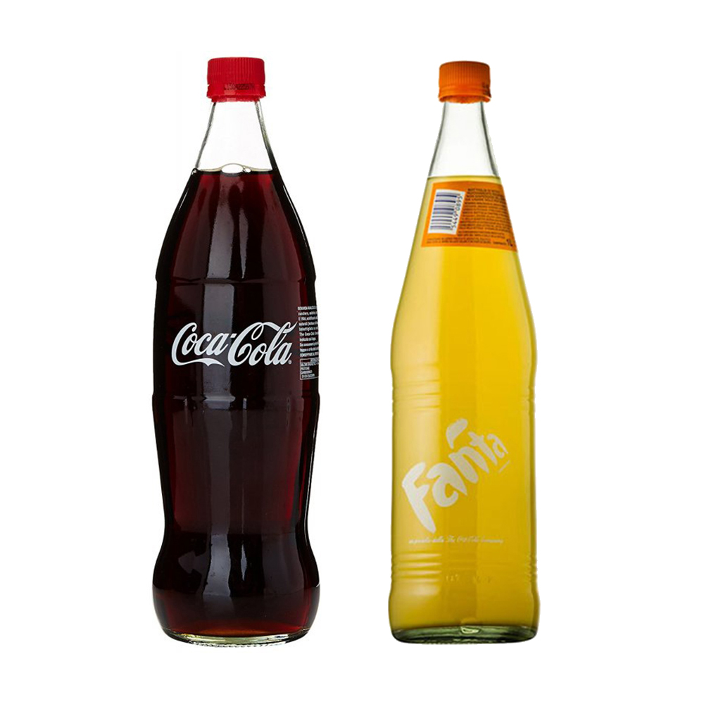 Coca-Cola e Fanta · vetro 1 l